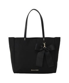 Maison de FLEUR リボンチャーム付き3ルームトートバッグ