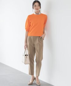 組曲 【UVケア・接触冷感】MINA 6分袖ニットプルオーバー