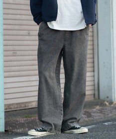 WEGO 【ユニセックス着用ITEM/ウエストゴム】ユルフィットデニムイージーパンツ
