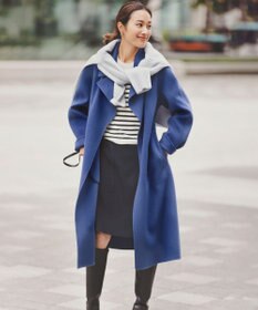 23区 S 【好評につき新色追加/CLASSY.1月号掲載】ウールカシミヤブレンド スタンドネック ニット