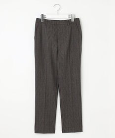 J.PRESS LADIES 【洗える】T/Rアルガンシルク チェック テーパード パンツ
