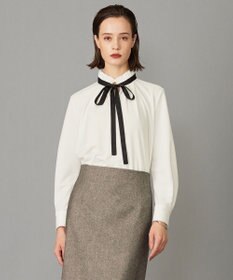 ICB 【洗える】マラボーテジョーゼット デザインカットソー