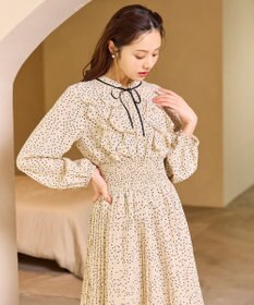 Feroux ウエストシャーリングラッフル ワンピース