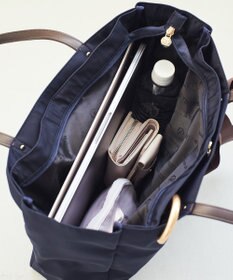 Maison de FLEUR リボンチャーム付き3ルームトートバッグ