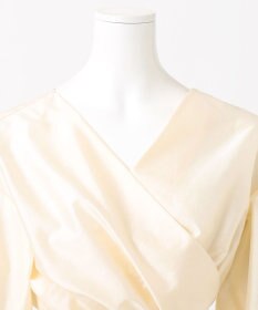 23区 【エステータ】シルク混タフタ カシュクールブラウス