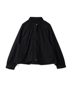 earth music&ecology スタンドフリルミリタリーブルゾン