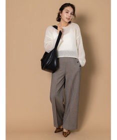 Te chichi 【泉 里香さん着用・Oggi.jp10/23掲載】キャットヤーンメッシュニット