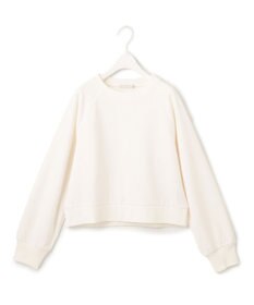 ICB 【UVカット・洗える】ジョーゼットジャージー クロップド丈プルオーバー