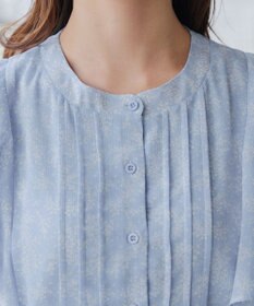 Tiaclasse 【小倉優子さん着用・洗える】フレアスリーブ柄ワンピース