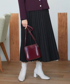 Tiaclasse 【新色追加】スエードポンチプリーツスカート