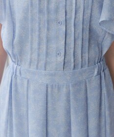 Tiaclasse 【小倉優子さん着用・洗える】フレアスリーブ柄ワンピース