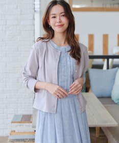 Tiaclasse 【小倉優子さん着用・洗える】フレアスリーブ柄ワンピース