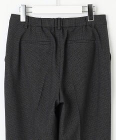 J.PRESS LADIES 【洗える】T/Rアルガンシルク チェック テーパード パンツ
