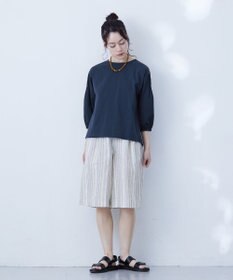 J.PRESS YORK STREET 【WOMEN】ファブリックスリーブ　プルオーバー