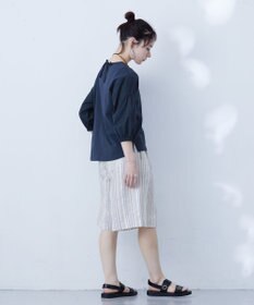 J.PRESS YORK STREET 【WOMEN】ファブリックスリーブ　プルオーバー