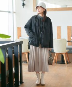 Tiaclasse 【新色追加】スエードポンチプリーツスカート