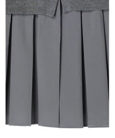 earth music&ecology プリーツドッキングカーディガン