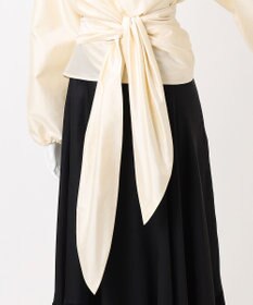 23区 【エステータ】シルク混タフタ カシュクールブラウス