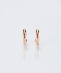 Phoebe 【痛くないシリーズ/金属アレルギー対応】ミニマルストレートフープライトフィットイヤリング　シャンパンゴールド