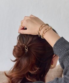 Phoebe 2wayツイストメタルヘアブレス　グレー