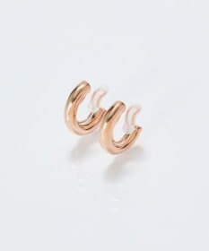 Phoebe 【痛くないシリーズ/金属アレルギー対応】ミニマルストレートフープライトフィットイヤリング　シャンパンゴールド