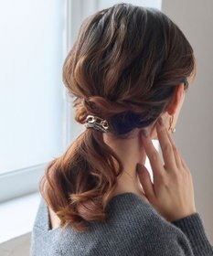 Phoebe 2wayツイストメタルヘアブレス　グレー