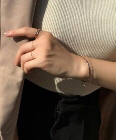 Phoebe 【K10RG】カットボールチェーンリング　ローズゴールド/BOXつき　3号/7号/11号/13号