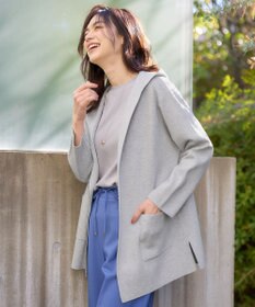 ANY ニットフーディーコーディガン