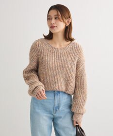 Green Parks ｍｉｘラメショートニットプルオーバー