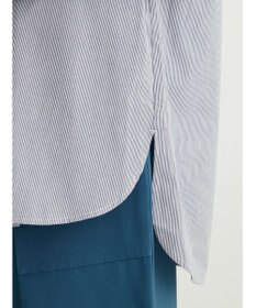 Green Parks 胸元ポケットイージーケアストライプシャツ