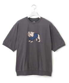 J.PRESS YORK STREET 【UNISEX】ブルドッグプリントTシャツ