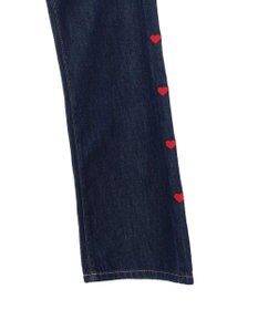 Green Parks ・Ｄｏｕｂｌｅ　Ｆｌａｇｓ　ハート刺繍フレアデニム