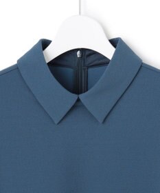 ICB マラボーテＷジョーゼット ボウタイ付きシャツカラートップス