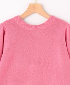 組曲 【8色展開・前後着用可】ウールカシミヤミックス パフスリーブ ニット