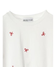 Green Parks ・Ｄｏｕｂｌｅ　Ｆｌａｇｓ　リボン刺繍ＴＥＥ