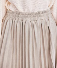 Tiaclasse 【新色追加】スエードポンチプリーツスカート