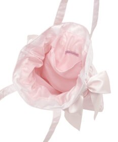 Maison de FLEUR オーガンジーダブルリボンギャザートート