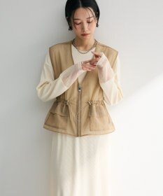 Green Parks ＳＥＴ２点シアーナイロンベスト＋リブワンピース