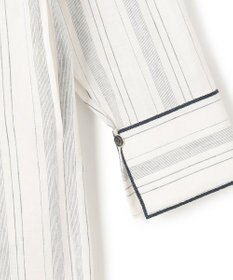 23区 L 【SLOW/一部店舗限定】ストライプエンブロイダリー ワンピース