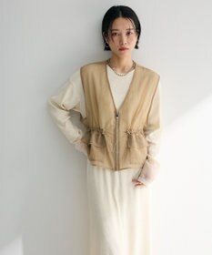 Green Parks ＳＥＴ２点シアーナイロンベスト＋リブワンピース