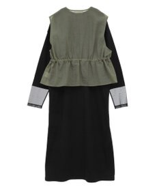 Green Parks ＳＥＴ２点シアーナイロンベスト＋リブワンピース