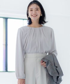 組曲 ドビーシフォン ニュアンスタック ブラウス グレージュ系