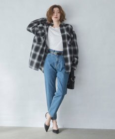 WEGO 【ユニセックス着用ITEM/SMLサイズ展開】オンブレチェックシャツ（LS）