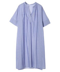 Green Parks 綿麻混スキッパーミニワンピース