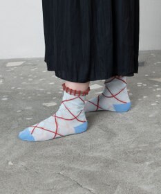 TRICOTE クロスチェックソックス