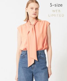 BEIGE， 【WEB限定・S-size】ZEKOLVA / ボウタイブラウス