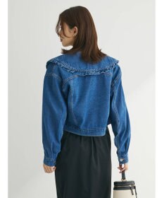 Green Parks ・Ｄｏｕｂｌｅ　Ｆｌａｇｓ　　フリルカラーＧジャン