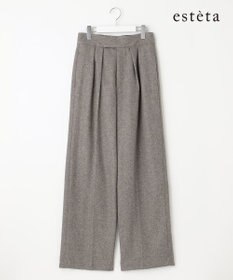 23区 S 【エステータ】シルクネップツイード パンツ