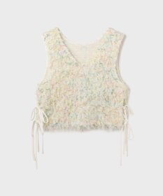 GRACE CONTINENTAL フリンジチュールベスト