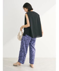 Green Parks 異素材レイヤードノースリーブブラウス